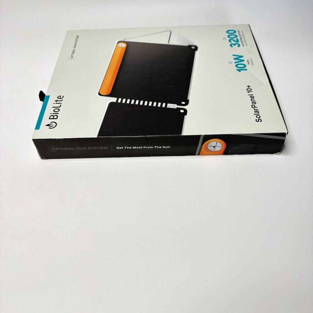 BIOLITE 10W Solar Panel Black 3200Mah Internal Battery Tested, Working - Picture 3 of 10